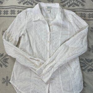 Sundance eyelet shirt - 100% cotton, S
